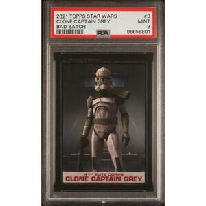 Star Wars Bad Batch Clone Captain Grey #8 PSA 9 CERT#96855801